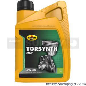 Kroon Oil Torsynth MSP 5W-30 motorolie half synthetisch 1 L flacon - S21501348 - afbeelding 1
