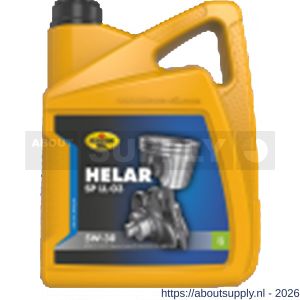 Kroon Oil Helar SP 5W-30 LL-03 synthetische motorolie Synthetic Multigrades passenger car 5 L can - S21500430 - afbeelding 1