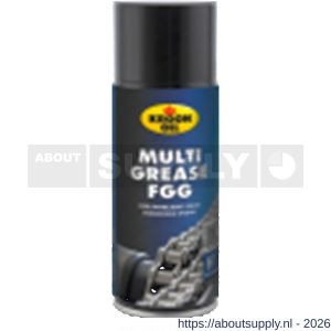 Kroon Oil Multi Grease FGG H1 vet speciaal voedselveilig Food Grade H1 400 ml aerosol - S21500917 - afbeelding 1