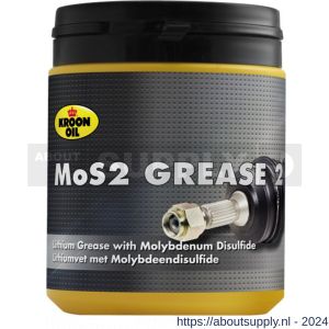 Kroon Oil MOS2 Grease EP 2 vet universeel 600 g pot - S21500919 - afbeelding 1