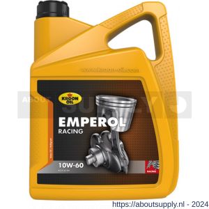 Kroon Oil Emperol Racing 10W-60 synthetische motorolie Synthetic Multigrades passenger car 5 L can - S21500380 - afbeelding 1