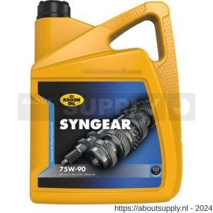 Kroon Oil Syngear 75W-90 handgeschakelde transmissie olie 5 L can - S21500778 - afbeelding 1