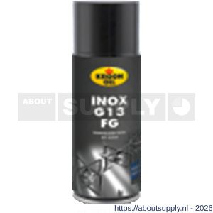 Kroon Oil Inox G13 FG RVS reiniger voedselveilig Food Grade A7 400 ml aerosol - S21500034 - afbeelding 1
