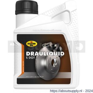 Kroon Oil Drauliquid-S DOT 4 remvloeistof 500 ml flacon - S21500111 - afbeelding 1