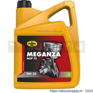 Kroon Oil Meganza MSP FE 0W-20 motorolie half synthetisch 5 L can - S21501332 - afbeelding 1