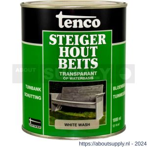Tenco Steigerhoutbeits dekkend White Wash 1 L blik - S40710206 - afbeelding 1