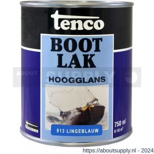 Tenco Bootlak dekkend 913 lingeblauw 0,75 L blik - S40710329 - afbeelding 1