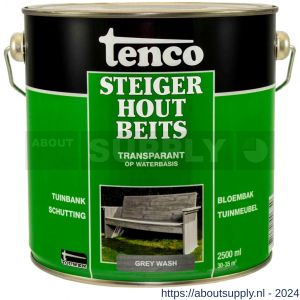 Tenco Steigerhoutbeits dekkend Grey Wash 2,5 L blik - S40710209 - afbeelding 1