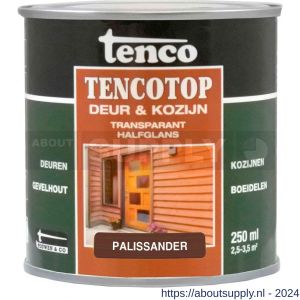 TencoTop Deur en Kozijn houtbeschermingsbeits transparant halfglans palisander 0,25 L blik - S40710394 - afbeelding 1