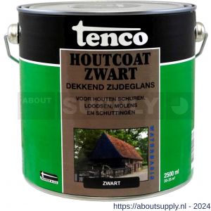 Tenco Houtcoat houtcoating dekkend waterbasis zijdeglans 2,5 L blik - S40710375 - afbeelding 1