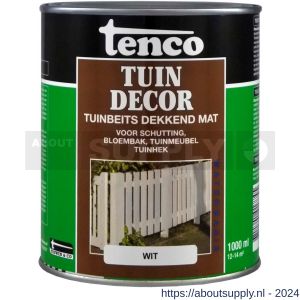 Tenco Tuindecor beits mat dekkend wit 1 L blik - S40710482 - afbeelding 1