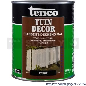 Tenco Tuindecor beits mat dekkend zwart 1 L blik - S40710484 - afbeelding 1