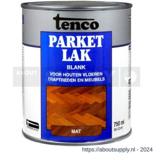 Tenco Parketlak lak zijdemat blank 0,75 L blik - S40710313 - afbeelding 1