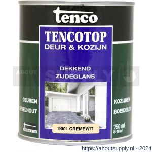 TencoTop Deur en Kozijn houtbeschermingsbeits dekkend zijdeglans cremewit 0,75 L - S40710461 - afbeelding 1