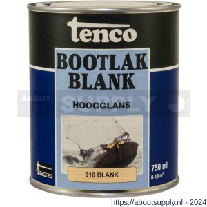 Tenco Bootlak transparant 910 blank hoogglans 0,75 L blik - S40710052 - afbeelding 1