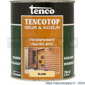TencoTop Deur en Kozijn houtbeschermingsbeits transparant halfglans blank 0,75 L blik - S40710227 - afbeelding 1