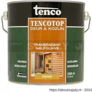 TencoTop Deur en Kozijn houtbeschermingsbeits transparant halfglans grenen 2,5 L blik - S40710235 - afbeelding 1