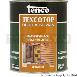 TencoTop Deur en Kozijn houtbeschermingsbeits transparant halfglans redwood 0,75 L blik - S40710223 - afbeelding 1