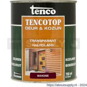 TencoTop Deur en Kozijn houtbeschermingsbeits transparant halfglans mahonie 0,75 L blik - S40710219 - afbeelding 1