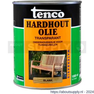 Tenco Hardhoutolie meubelolie waterbasis blank 1 L blik - S40710302 - afbeelding 1