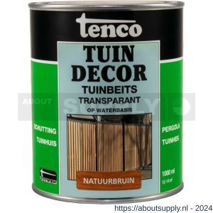 Tenco Tuindecor tuinbeits transparant natuurbruin 1 L blik - S40710430 - afbeelding 1