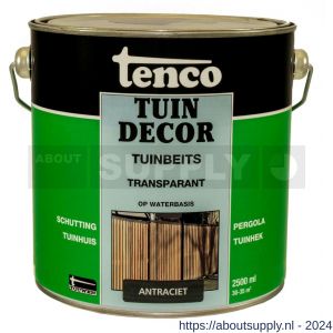 Tenco Tuindecor tuinbeits transparant antraciet 2,5 L blik - S40710433 - afbeelding 1