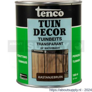 Tenco Tuindecor tuinbeits transparant kastanjebruin 1 L blik - S40710434 - afbeelding 1