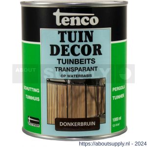Tenco Tuindecor tuinbeits transparant donkerbruin 1 L blik - S40710436 - afbeelding 1