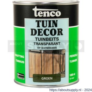 Tenco Tuindecor tuinbeits transparant groen 1 L blik - S40710438 - afbeelding 1