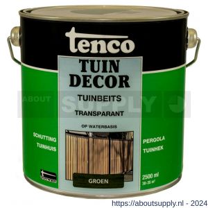 Tenco Tuindecor tuinbeits transparant groen 2,5 L blik - S40710439 - afbeelding 1