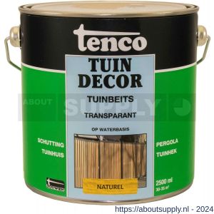Tenco Tuindecor tuinbeits transparant naturel 2,5 L blik - S40710443 - afbeelding 1