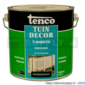 Tenco Tuindecor beits dekkend donkergroen 2,5 L blik - S40710403 - afbeelding 1
