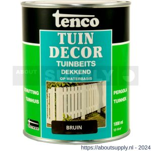 Tenco Tuindecor beits dekkend bruin 1 L blik - S40710406 - afbeelding 1