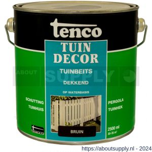 Tenco Tuindecor beits dekkend bruin 2,5 L blik - S40710407 - afbeelding 1