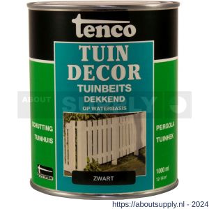 Tenco Tuindecor beits dekkend zwart 1 L blik - S40710410 - afbeelding 1