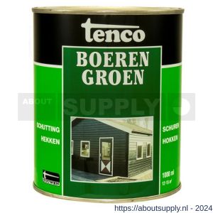 Tenco Boerengroen beits dekkend groen 1 L blik - S40710202 - afbeelding 1