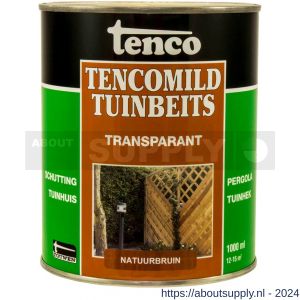 TencoMild tuinbeits transparant natuurbruin 1 L blik - S40710428 - afbeelding 1