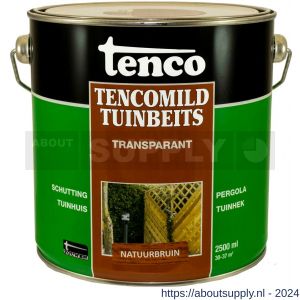 TencoMild tuinbeits transparant natuurbruin 2,5 L blik - S40710429 - afbeelding 1