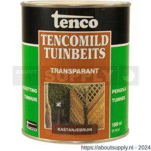 TencoMild tuinbeits transparant kastanjebruin 1 L blik - S40710288 - afbeelding 1