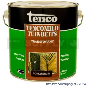 TencoMild tuinbeits transparant donkerbruin 2,5 L blik - S40710285 - afbeelding 1