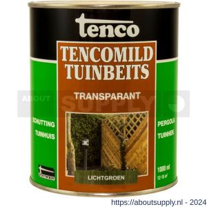 TencoMild tuinbeits transparant lichtgroen 1 L blik - S40710290 - afbeelding 1