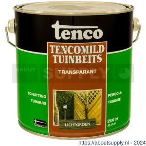 TencoMild tuinbeits transparant lichtgroen 2,5 L blik - S40710291 - afbeelding 1