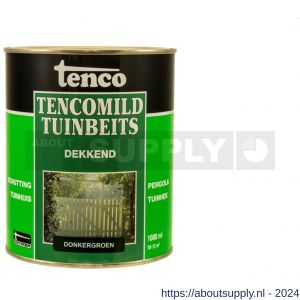 TencoMild houtbeschermingsbeits dekkend donkergroen 1 L blik - S40710270 - afbeelding 1