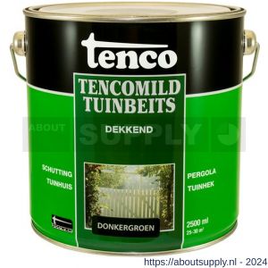 TencoMild houtbeschermingsbeits dekkend donkergroen 2,5 L blik - S40710278 - afbeelding 1