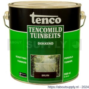 TencoMild houtbeschermingsbeits dekkend bruin 2,5 L blik - S40710280 - afbeelding 1