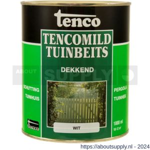 TencoMild houtbeschermingsbeits dekkend wit 1 L blik - S40710267 - afbeelding 1