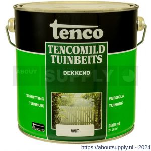 TencoMild houtbeschermingsbeits dekkend wit 2,5 L blik - S40710275 - afbeelding 1