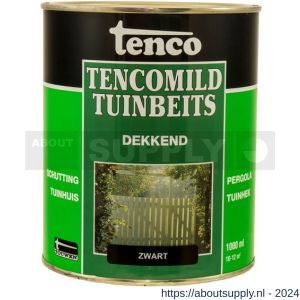 TencoMild houtbeschermingsbeits dekkend zwart 1 L blik - S40710274 - afbeelding 1