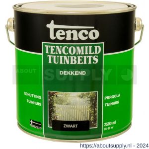 TencoMild houtbeschermingsbeits dekkend zwart 2,5 L blik - S40710282 - afbeelding 1