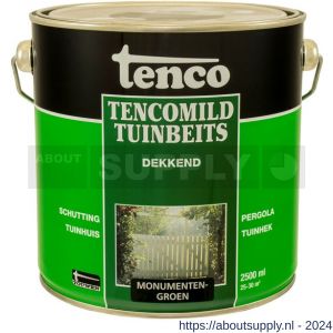 TencoMild houtbeschermingsbeits dekkend monumenten groen 2,5 L blik - S40710279 - afbeelding 1